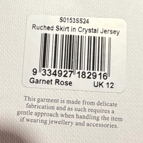 Alex Perry-rose, rauched, crystal jeweled jersey maxi skirt (only) -Size 8 USA - Picture 10 of 13